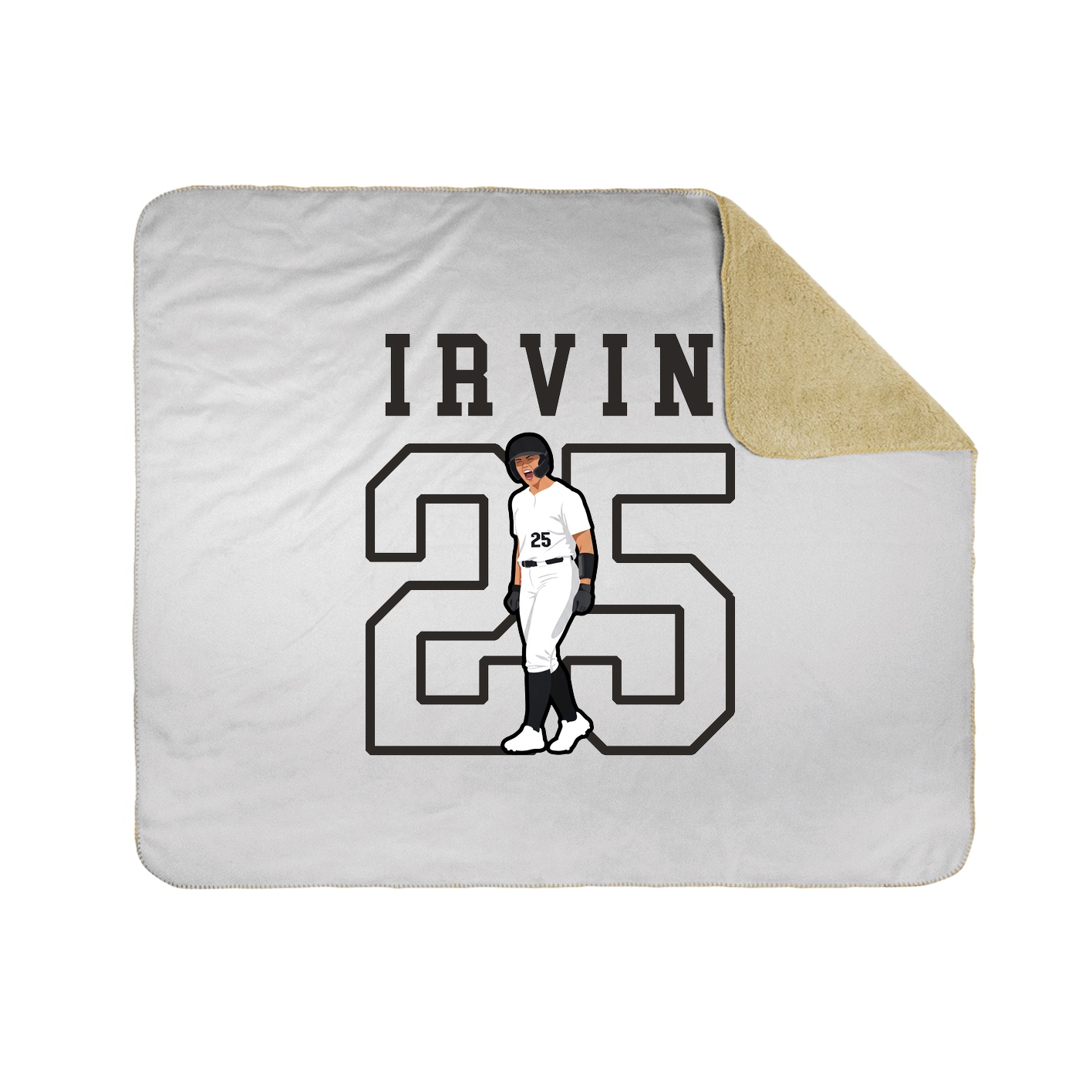 Throw Blanket — Shirsey in White