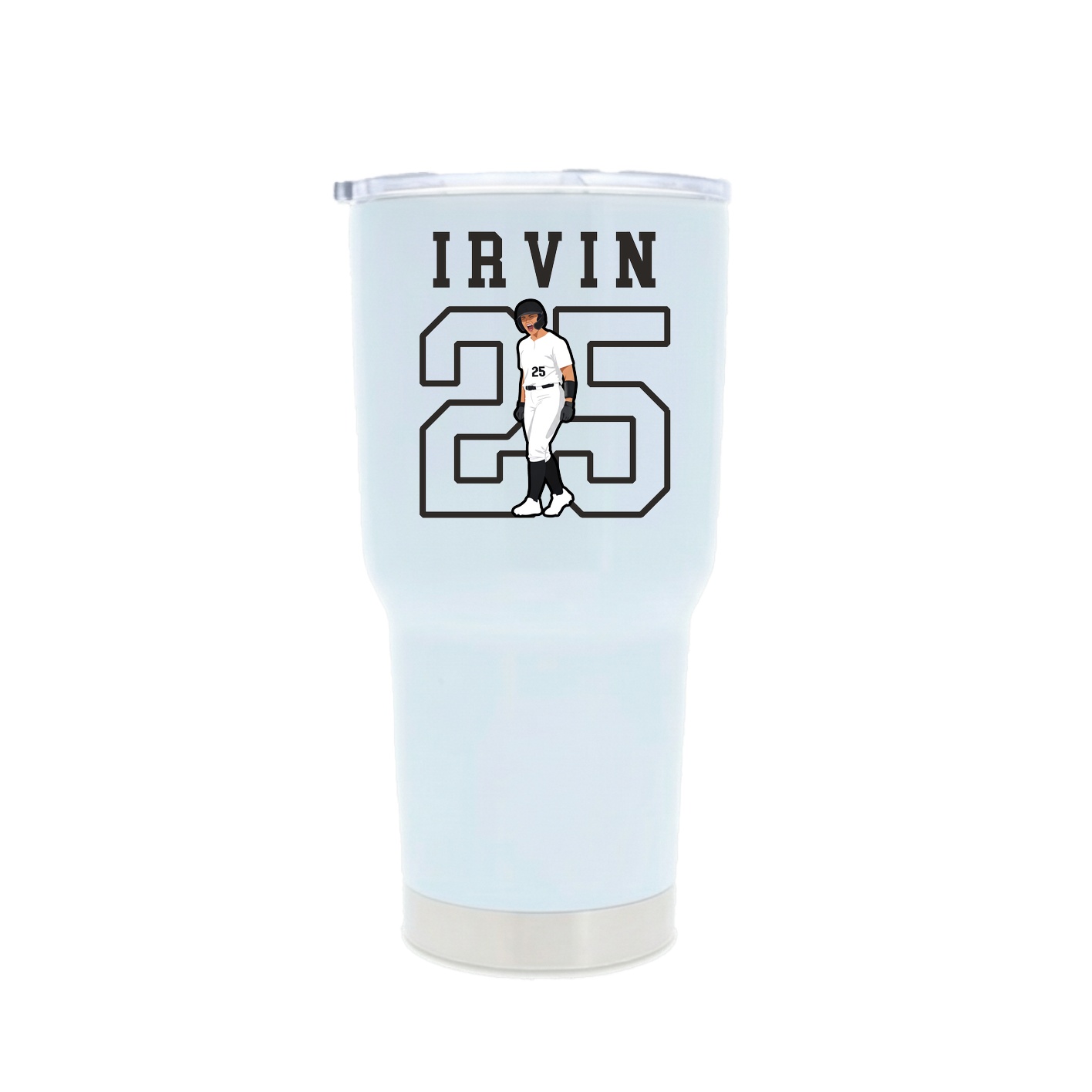 30oz Stainless Steel Tumbler — Shirsey in White