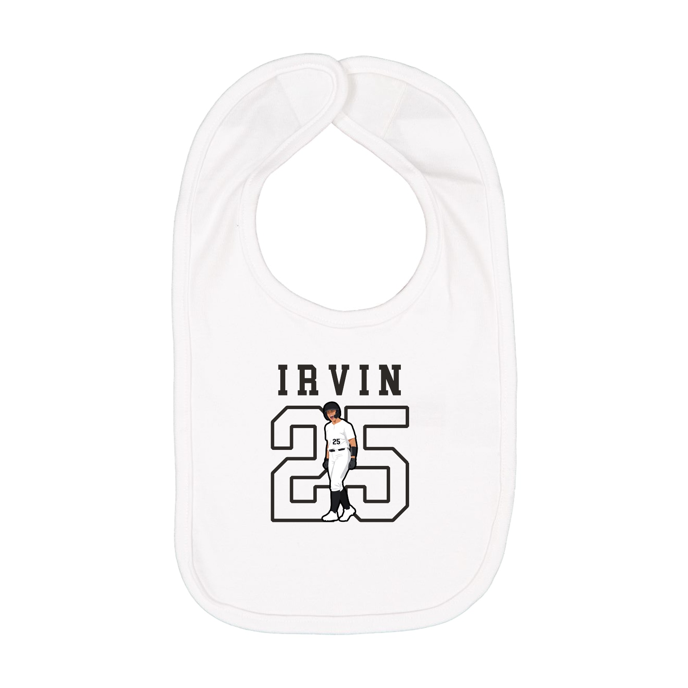 Infant Bib — Shirsey in White