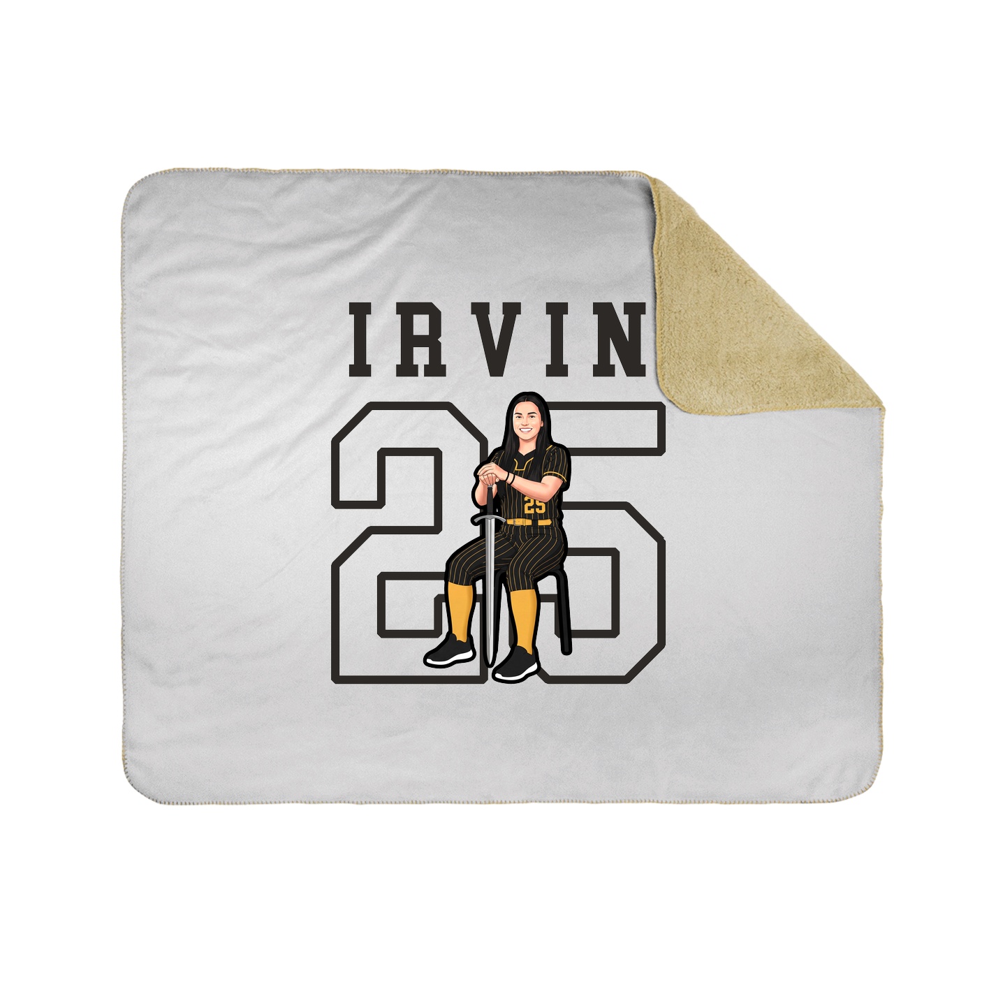 Throw Blanket — Shirsey in White