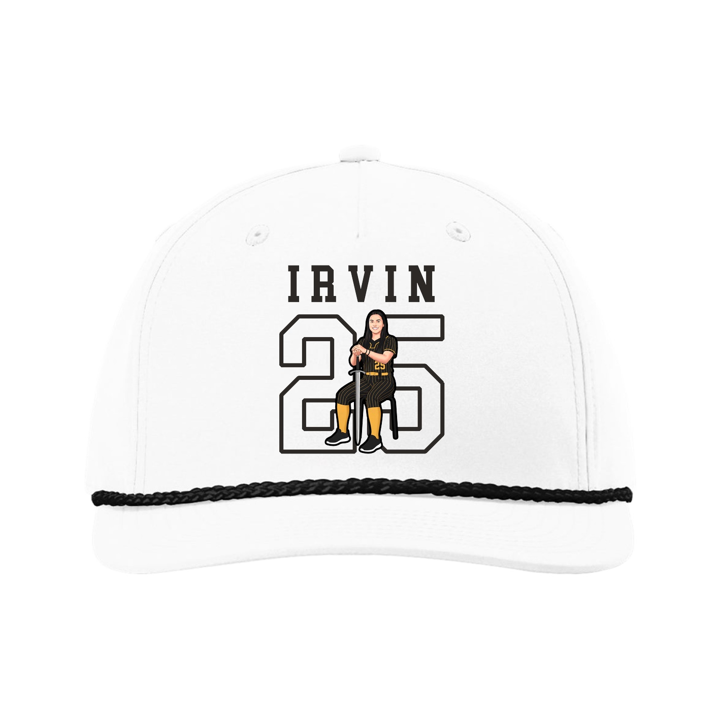 Five-Panel Classic Rope Cap — Shirsey in White