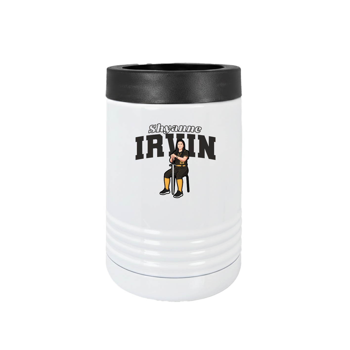 Beverage Holder — Name Arch in White