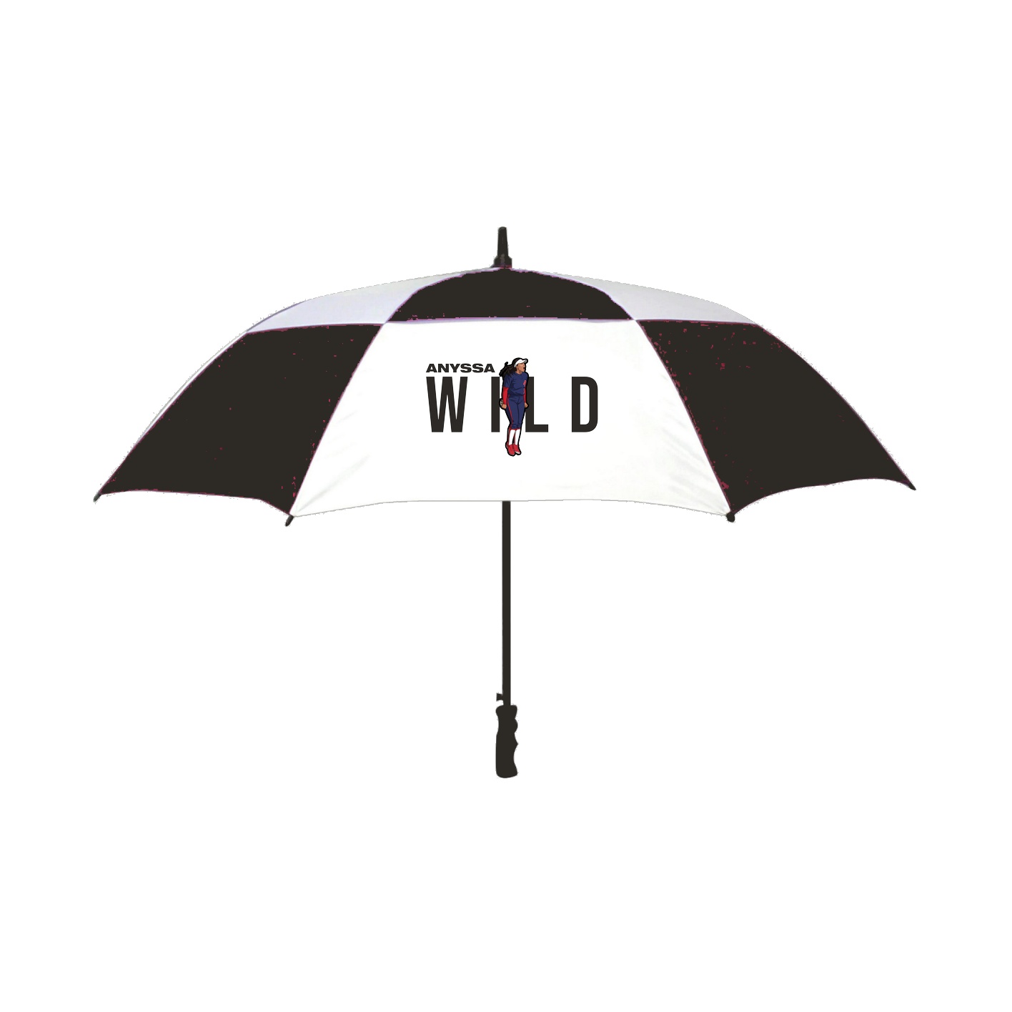 Golf Umbrella — Player Name in Black