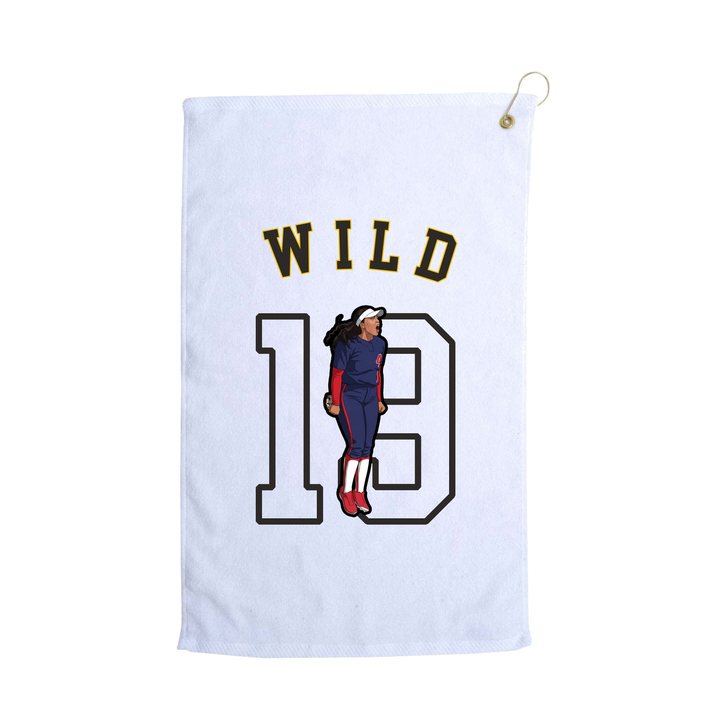 Golf Towel — Shirsey Arch in White