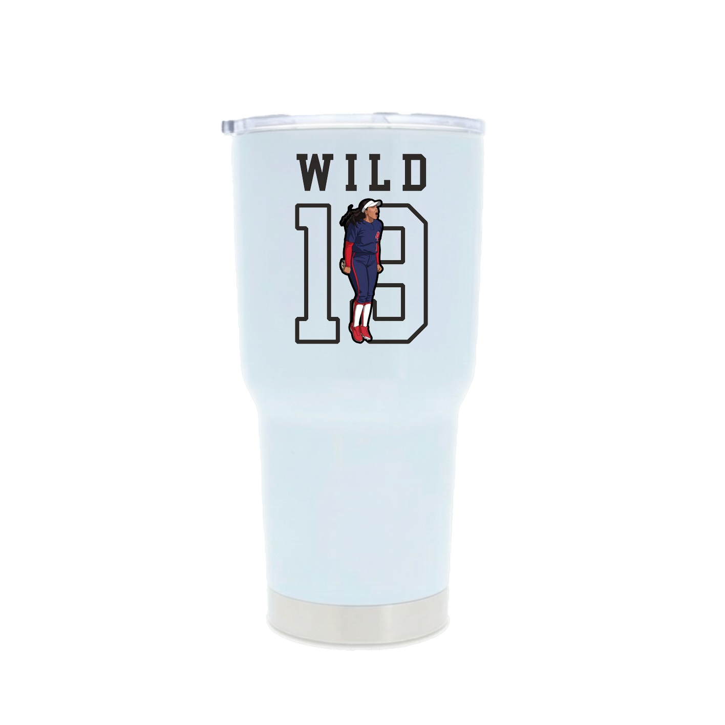 30oz Stainless Steel Tumbler — Shirsey in White