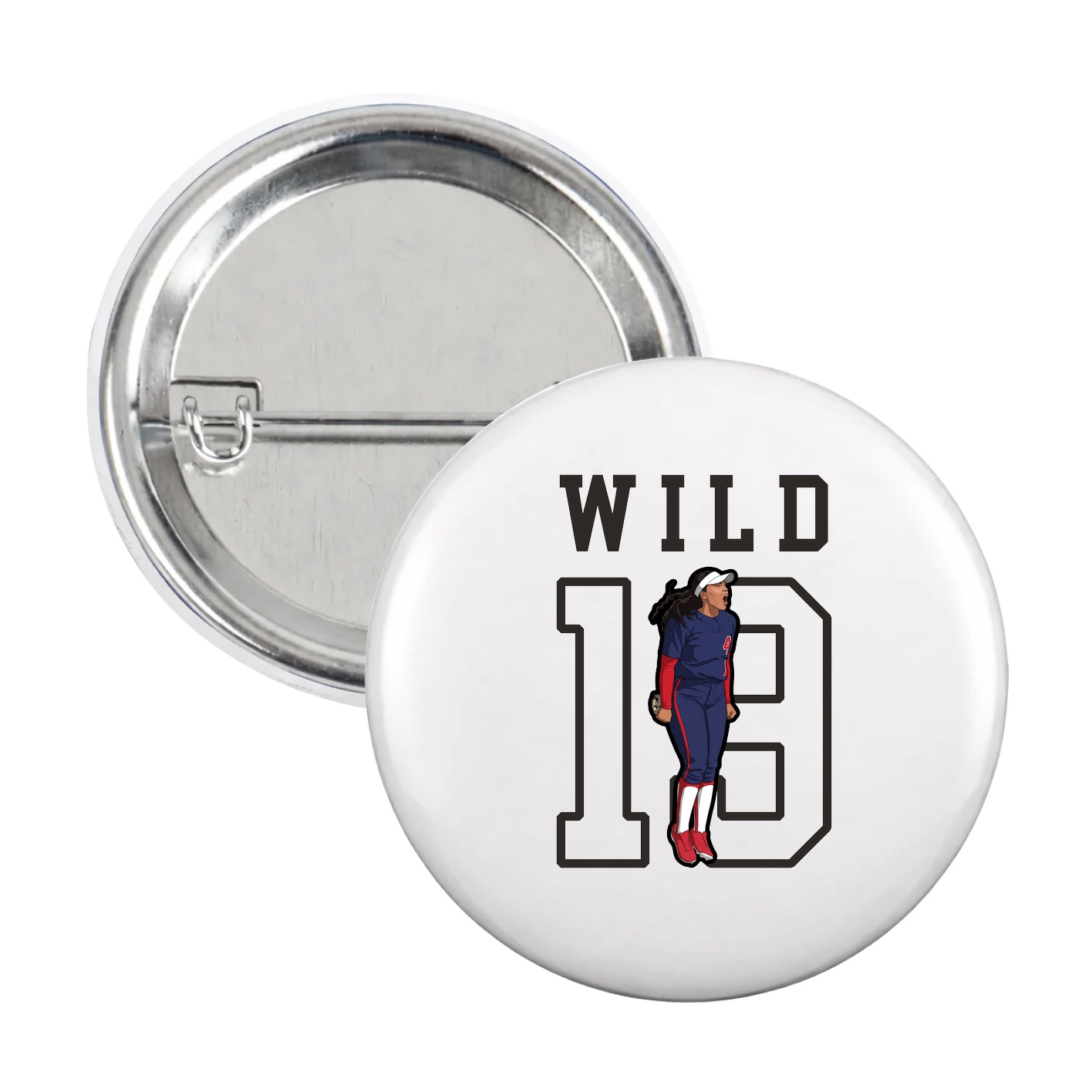 Game Day Button — Shirsey in White