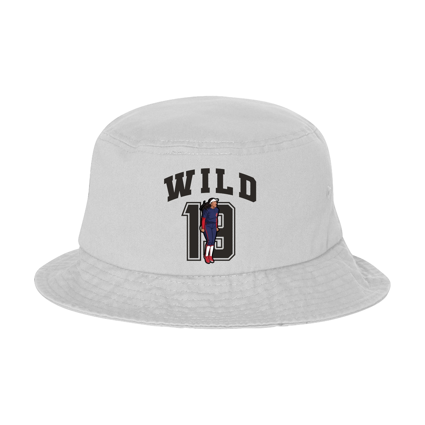 Bucket Cap — Number in White