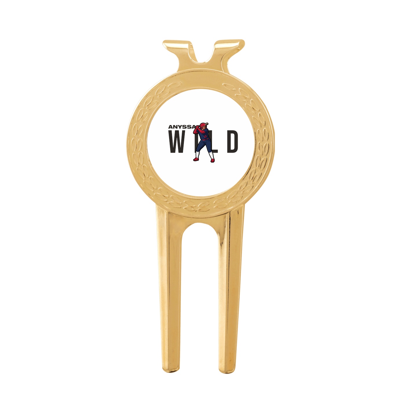 Divot Tool with Ball Marker — Player Name in Classic