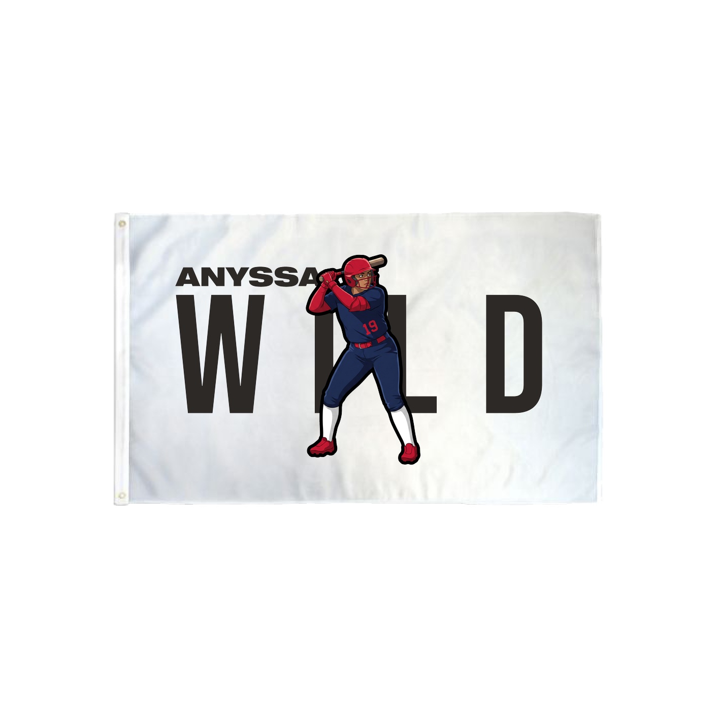 3x5 Flag — Player Name in Classic