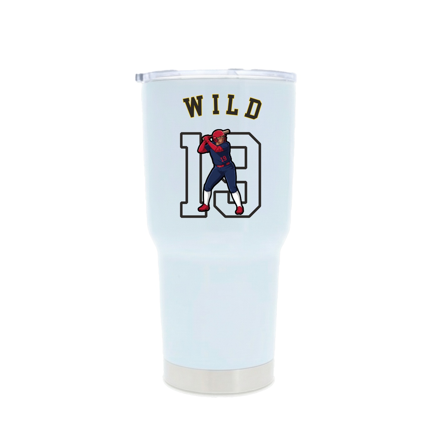 30oz Stainless Steel Tumbler — Shirsey Arch in White