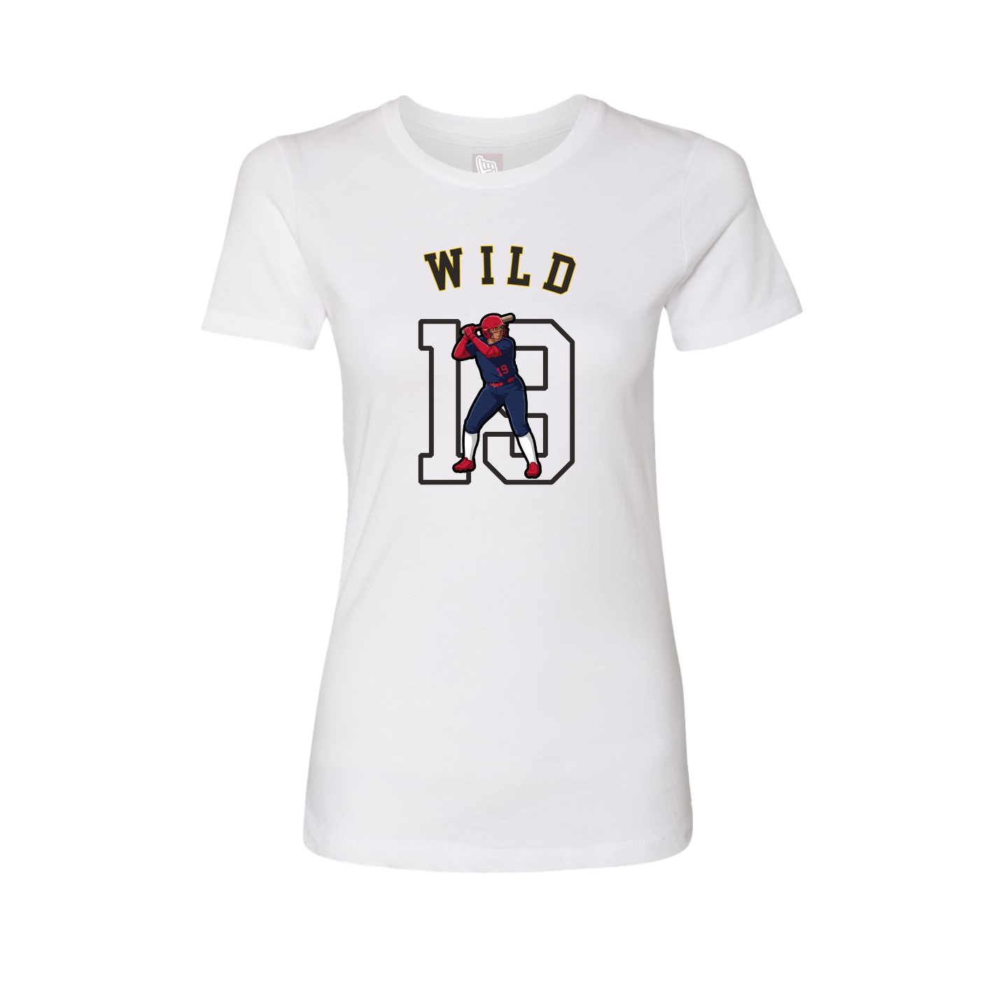 Fitted Women's Tee — Shirsey Arch in White