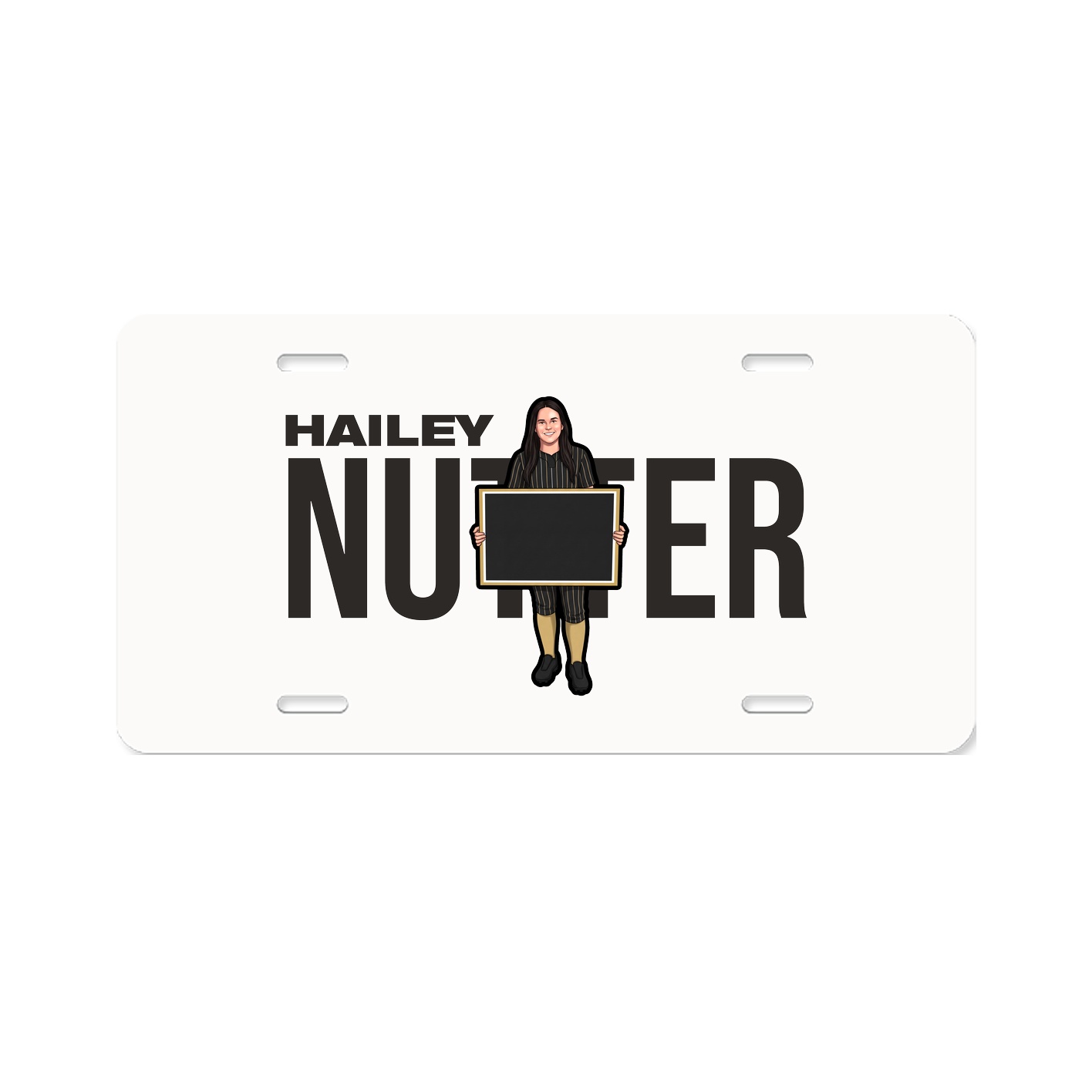 License Plate — Player Name in Classic