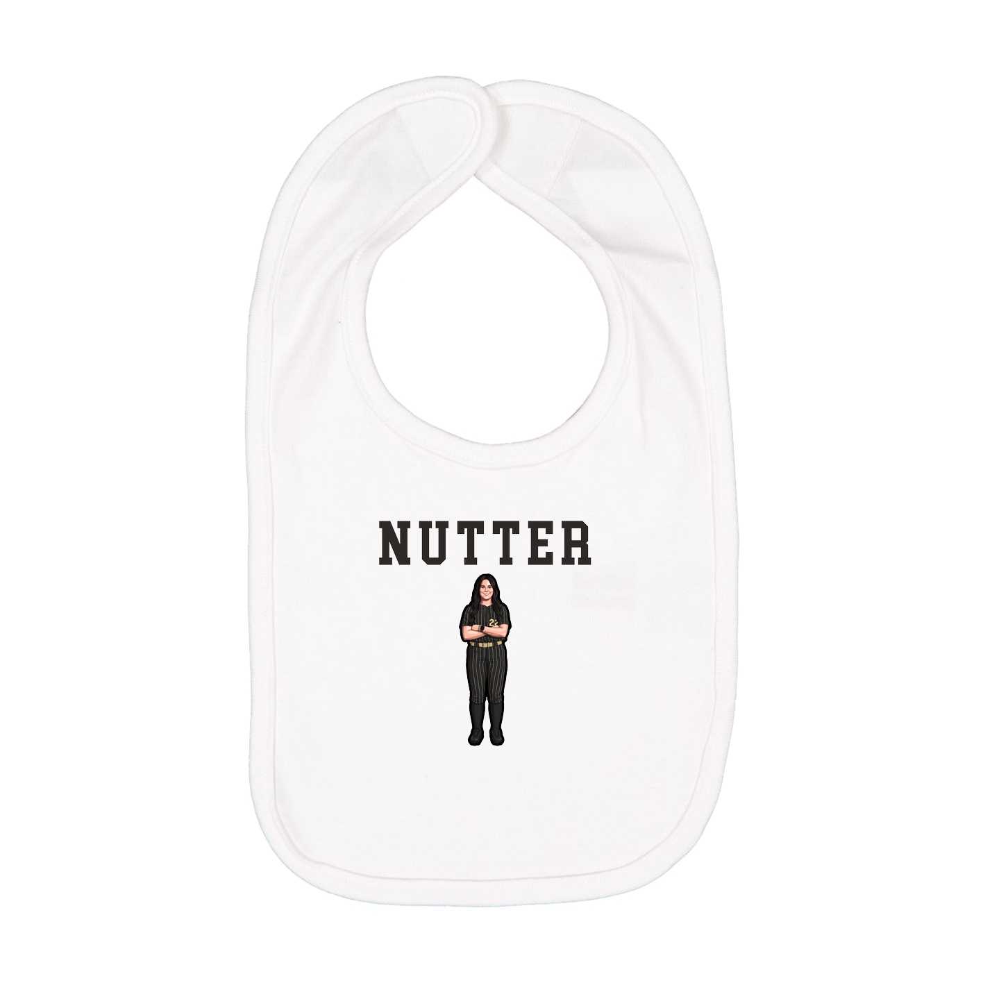 Infant Bib — Shirsey in White