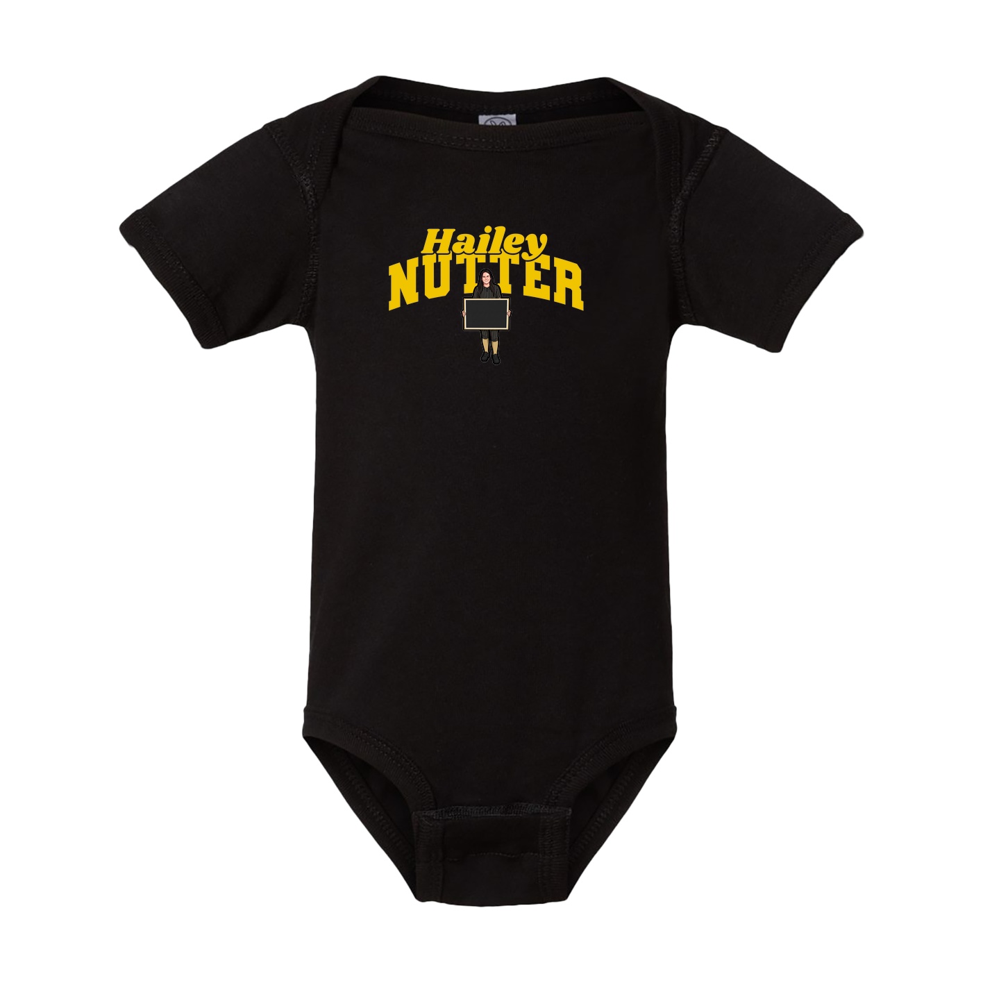 Baby Onesie — Signature Arch in Black