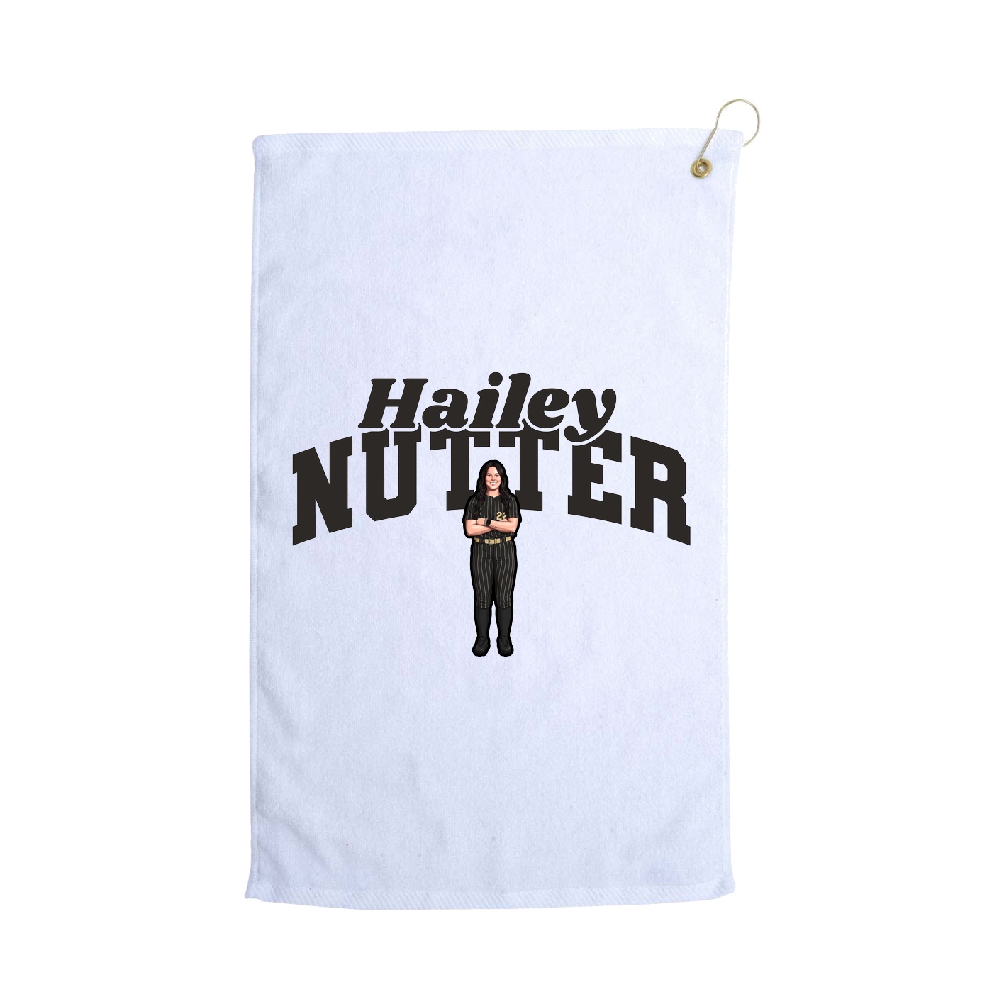 Golf Towel — Signature Arch in White