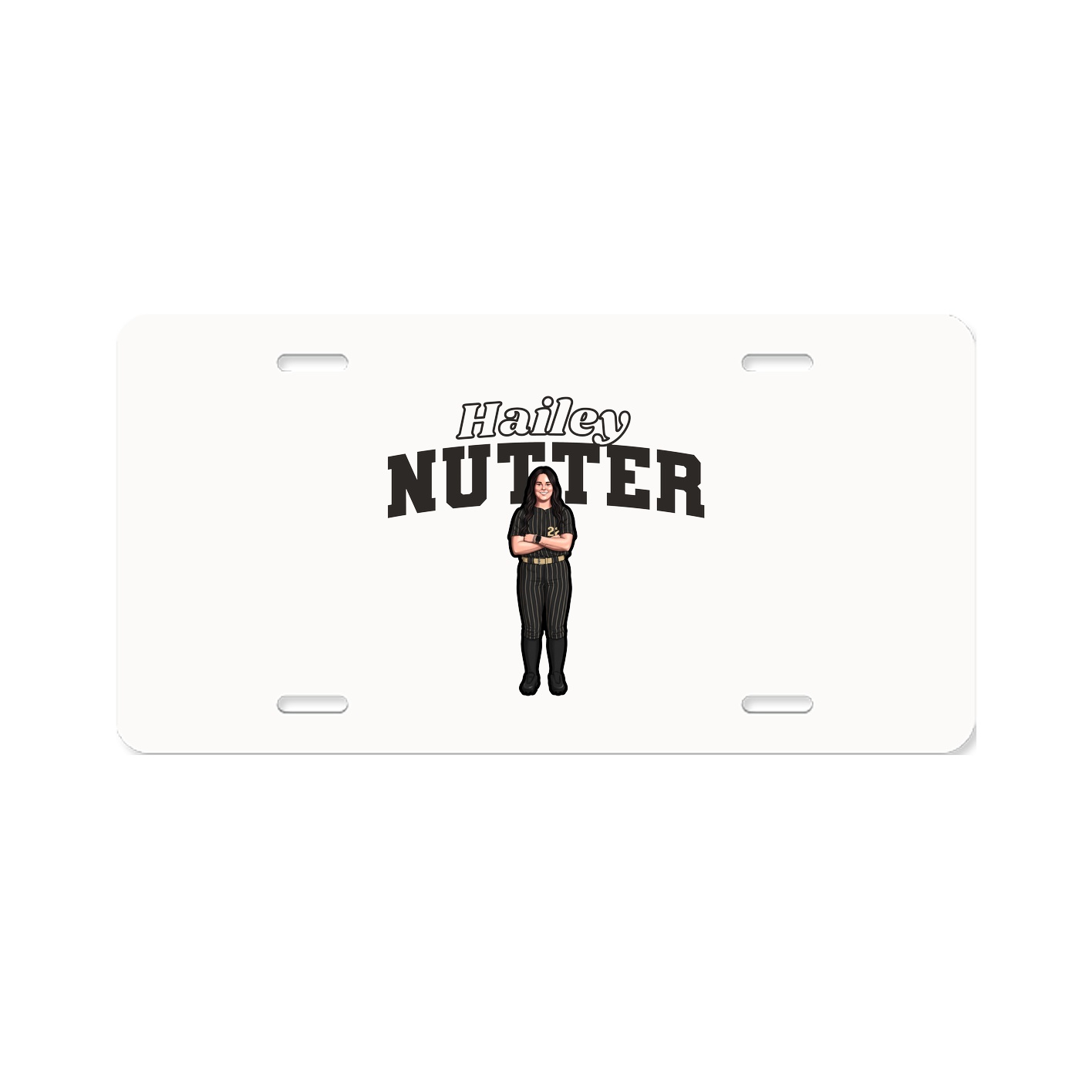 License Plate — Name Arch in Classic