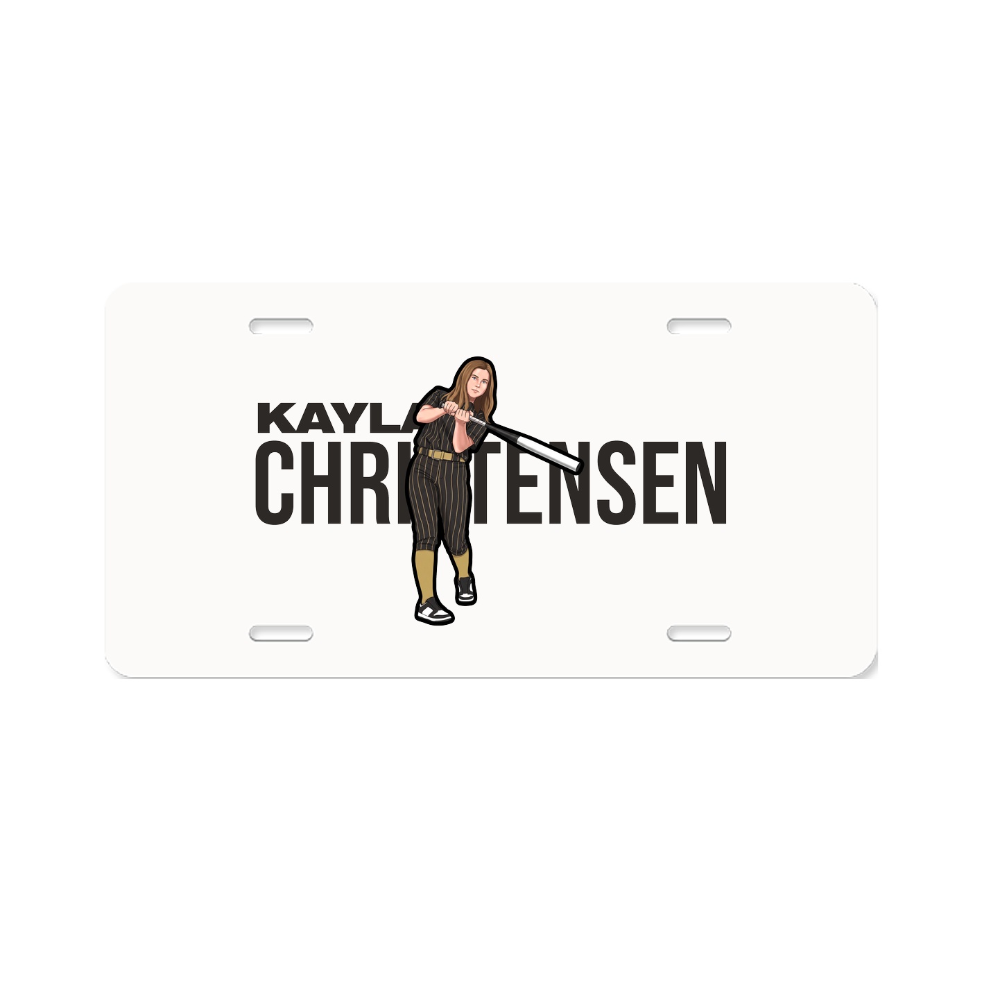 License Plate — Player Name in Classic