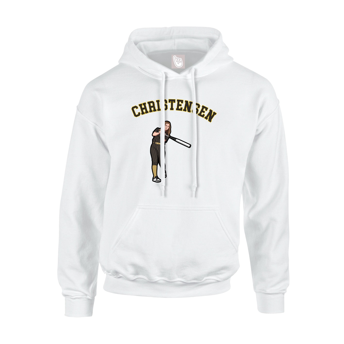 Youth Hoodie — Shirsey Arch in White
