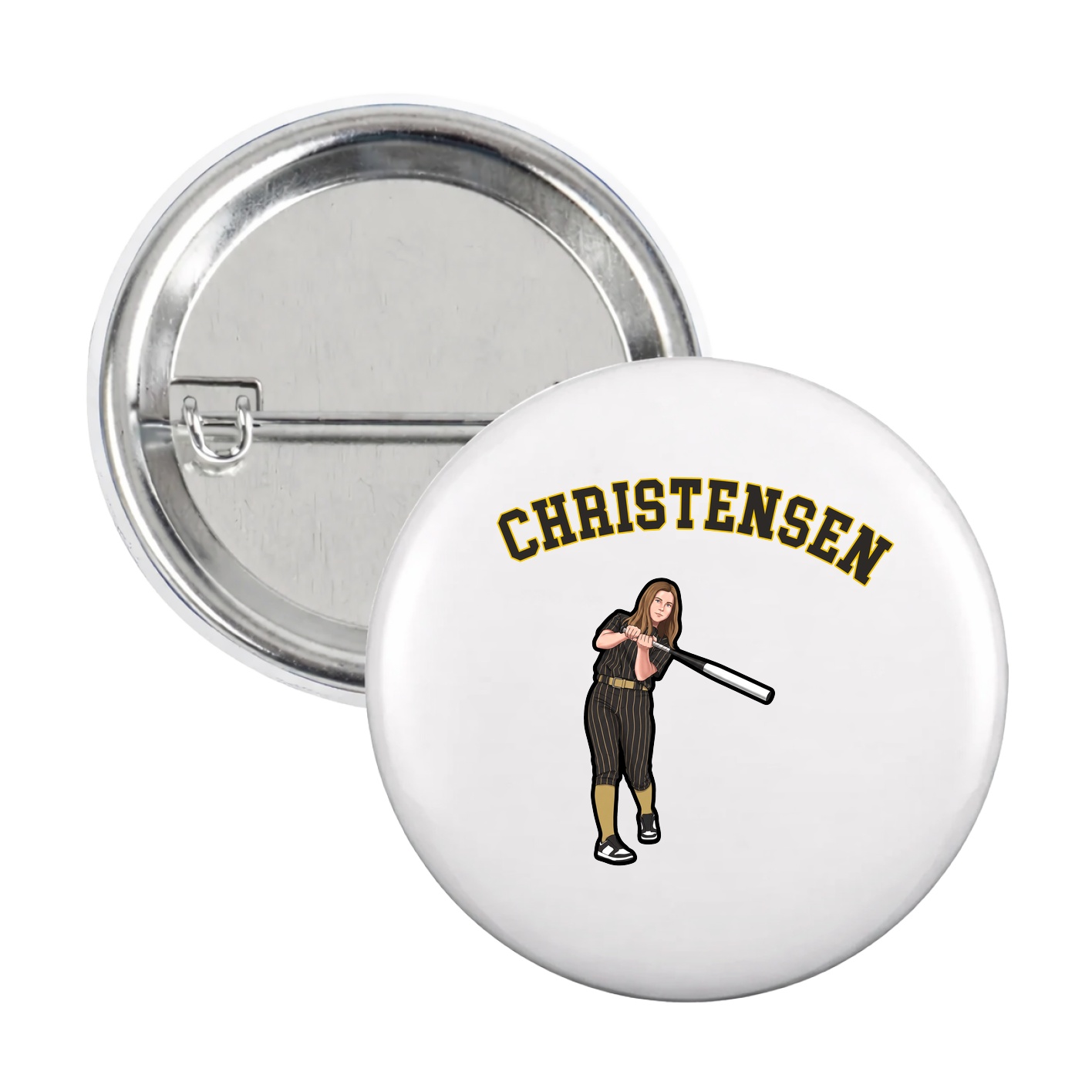 Game Day Button — Shirsey Arch in White