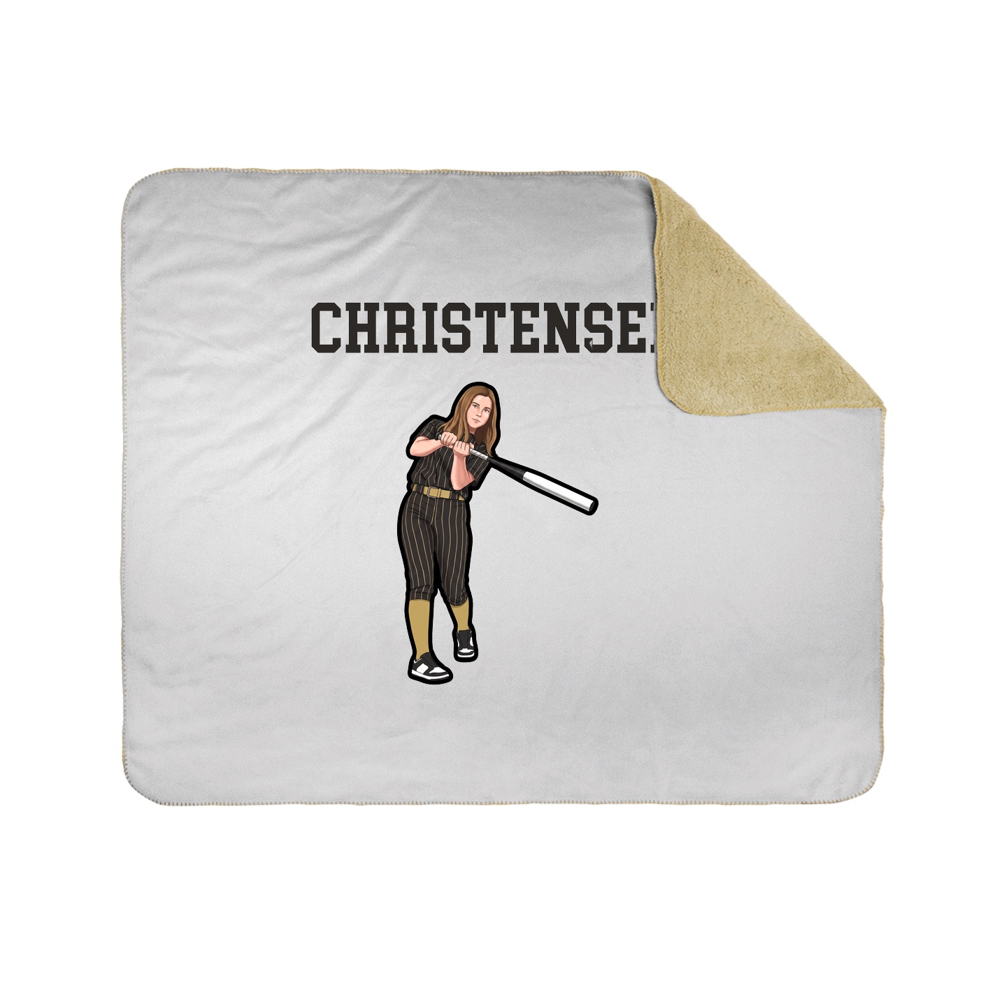 Throw Blanket — Shirsey in White