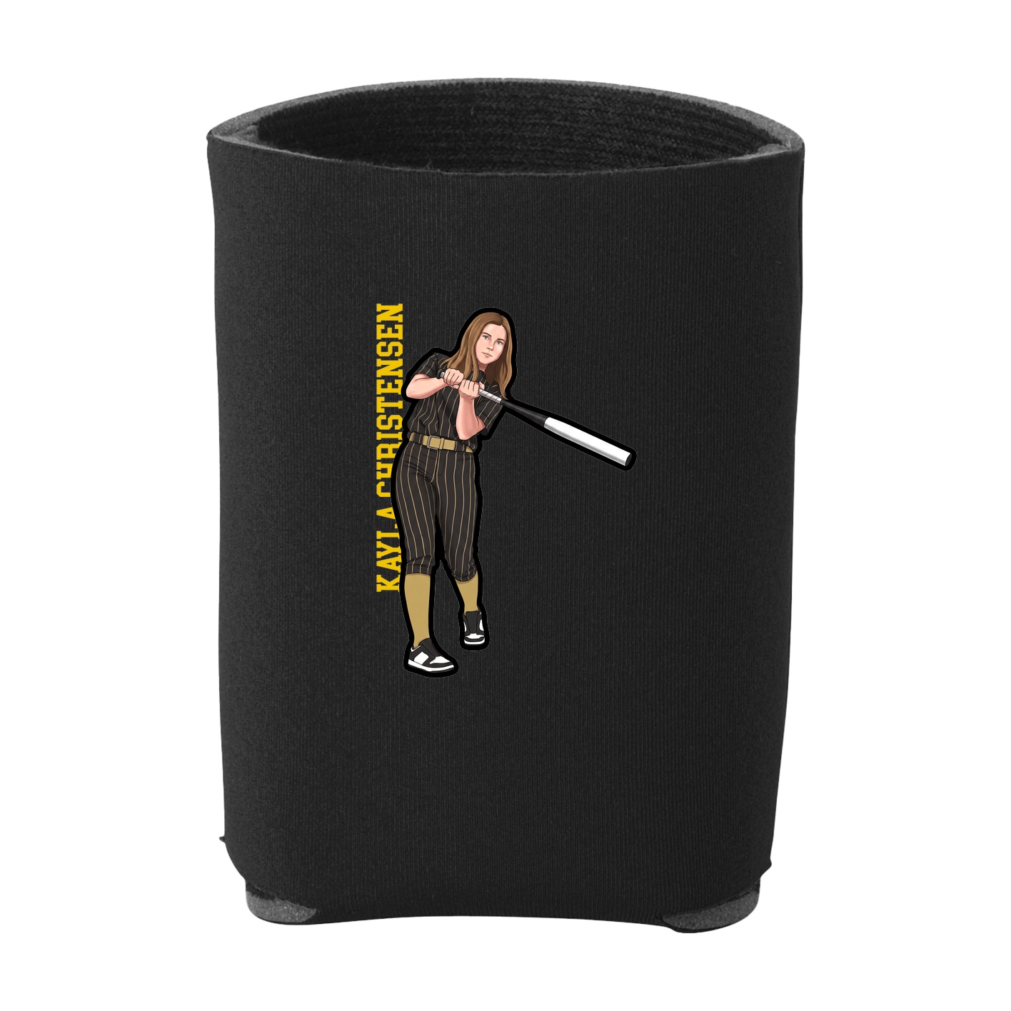 Can Holder — Name Vertical in Black