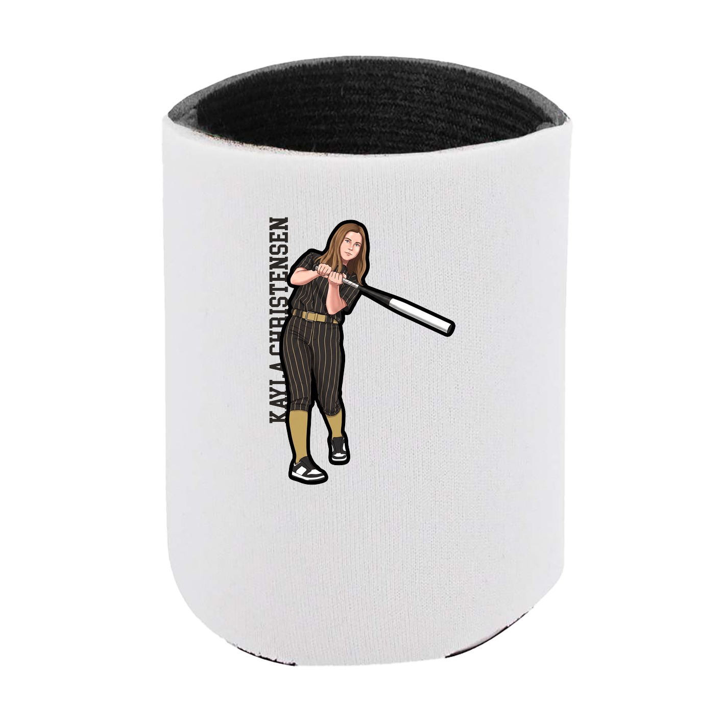 Can Holder — Name Vertical in White