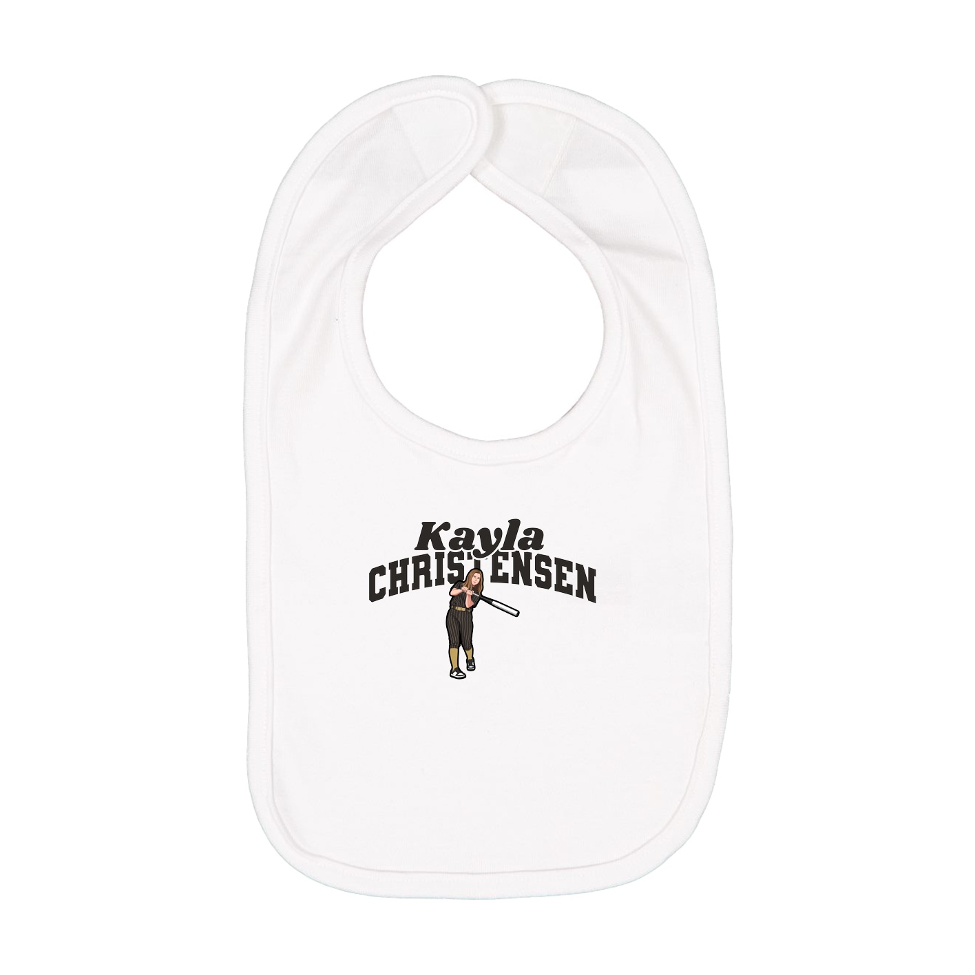 Infant Bib — Signature Arch in White