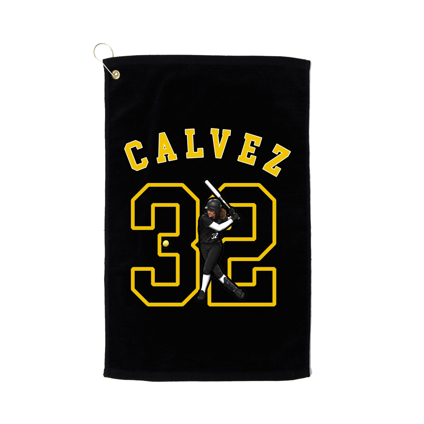 Golf Towel — Shirsey Arch in Black