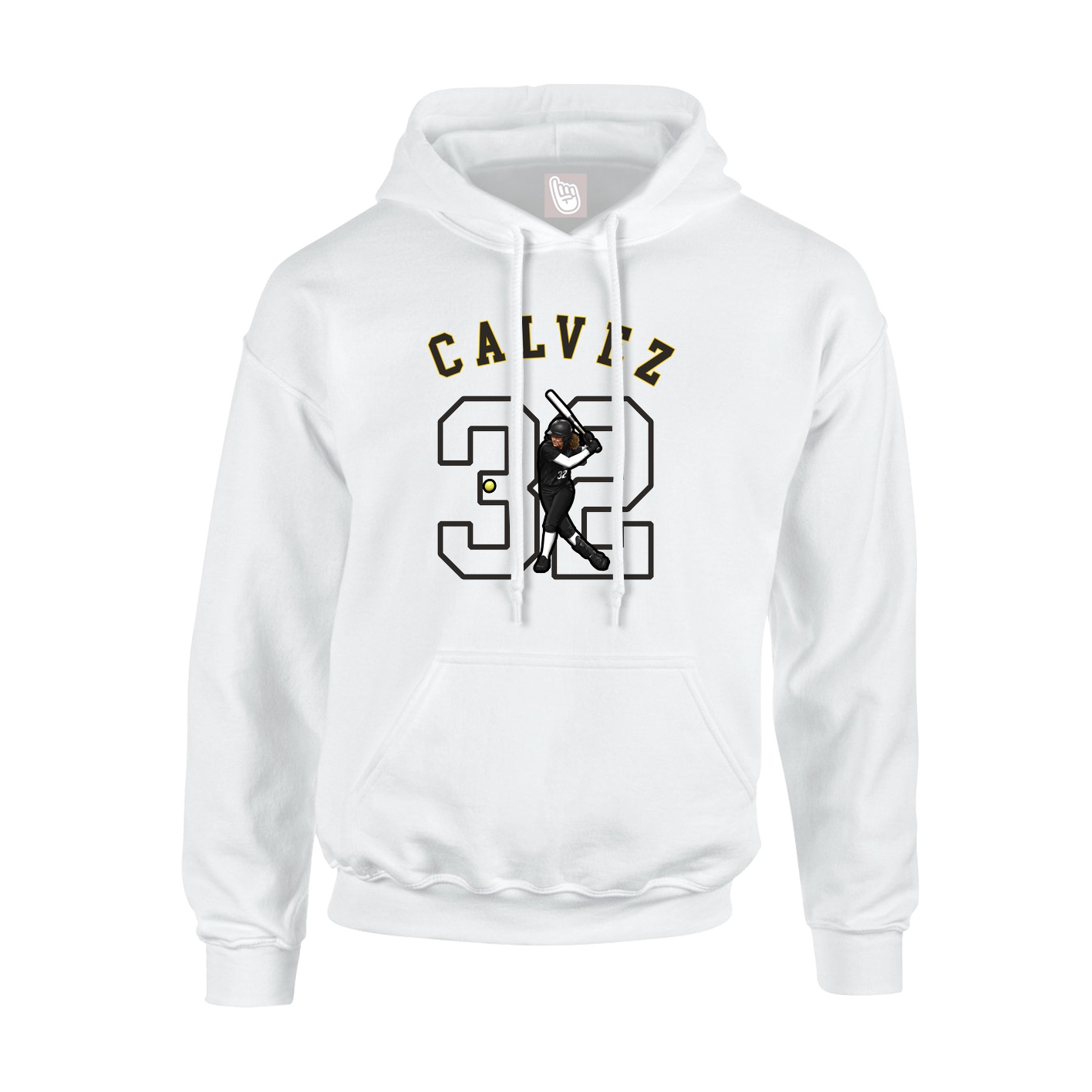 Youth Hoodie — Shirsey Arch in White