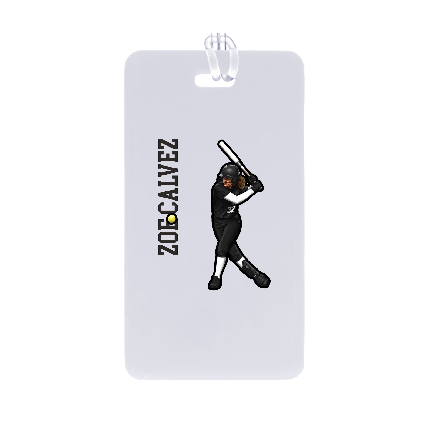 Bag Tag — Name Vertical in Classic