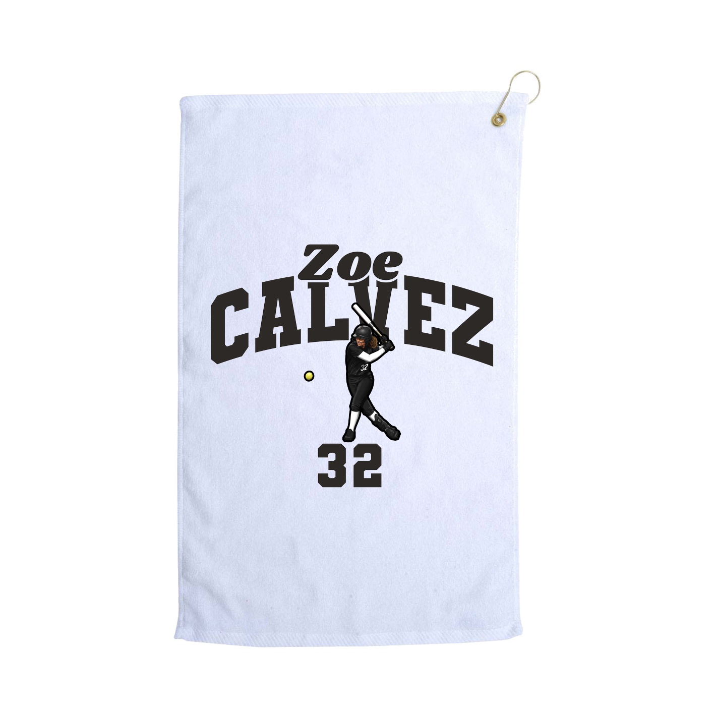 Golf Towel — Signature Arch in White