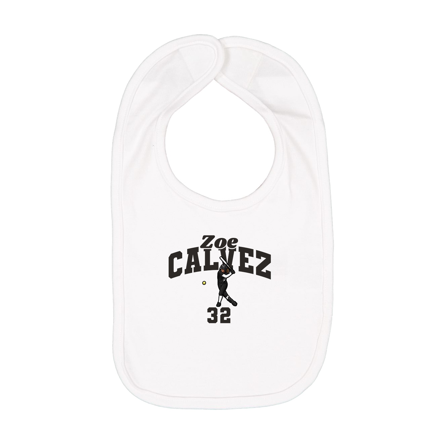 Infant Bib — Signature Arch in White