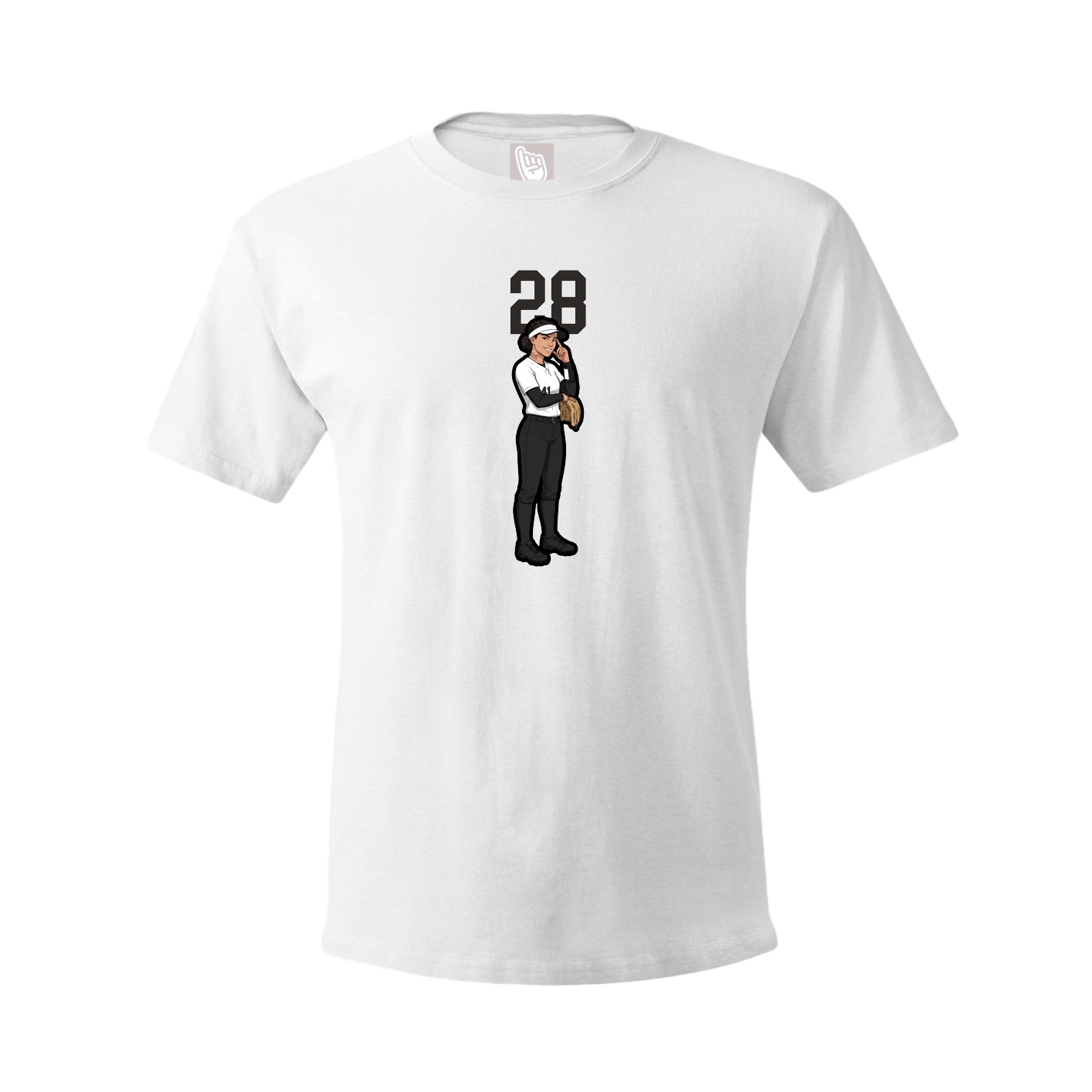 Tee — Number Top in White