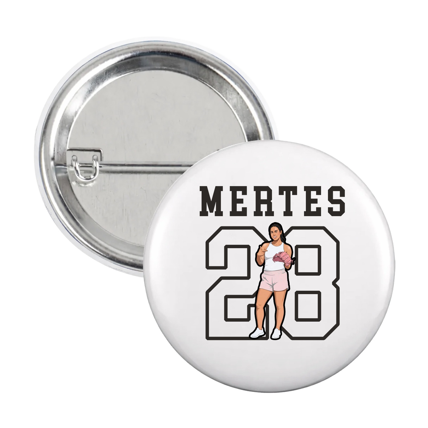 Game Day Button — Shirsey in White