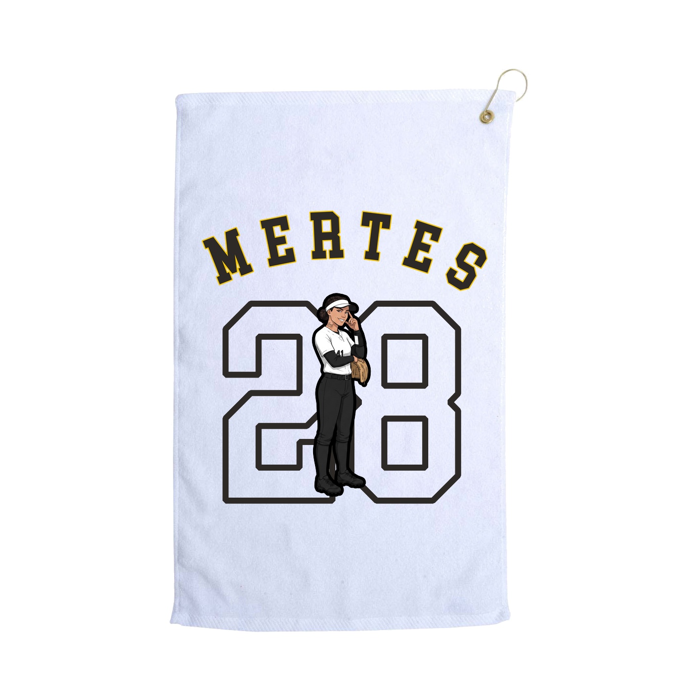 Golf Towel — Shirsey Arch in White