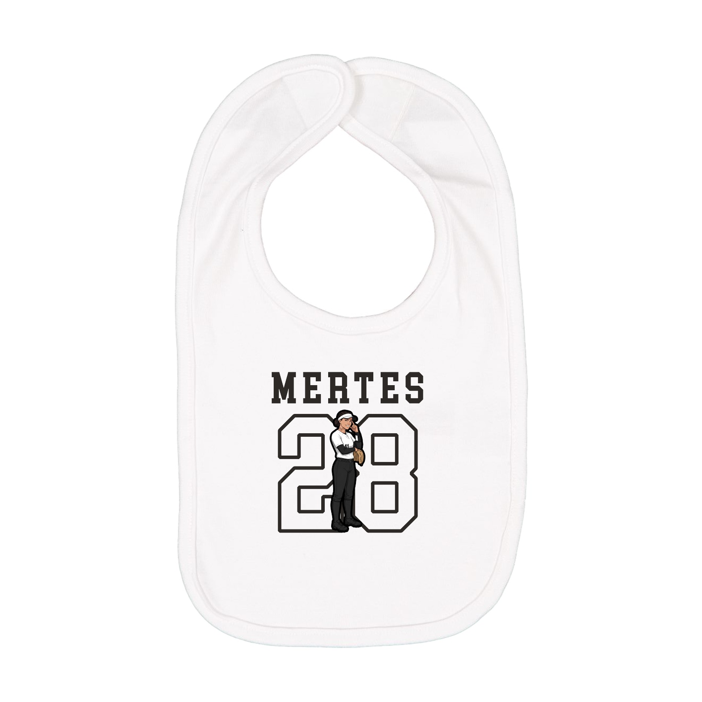 Infant Bib — Shirsey in White