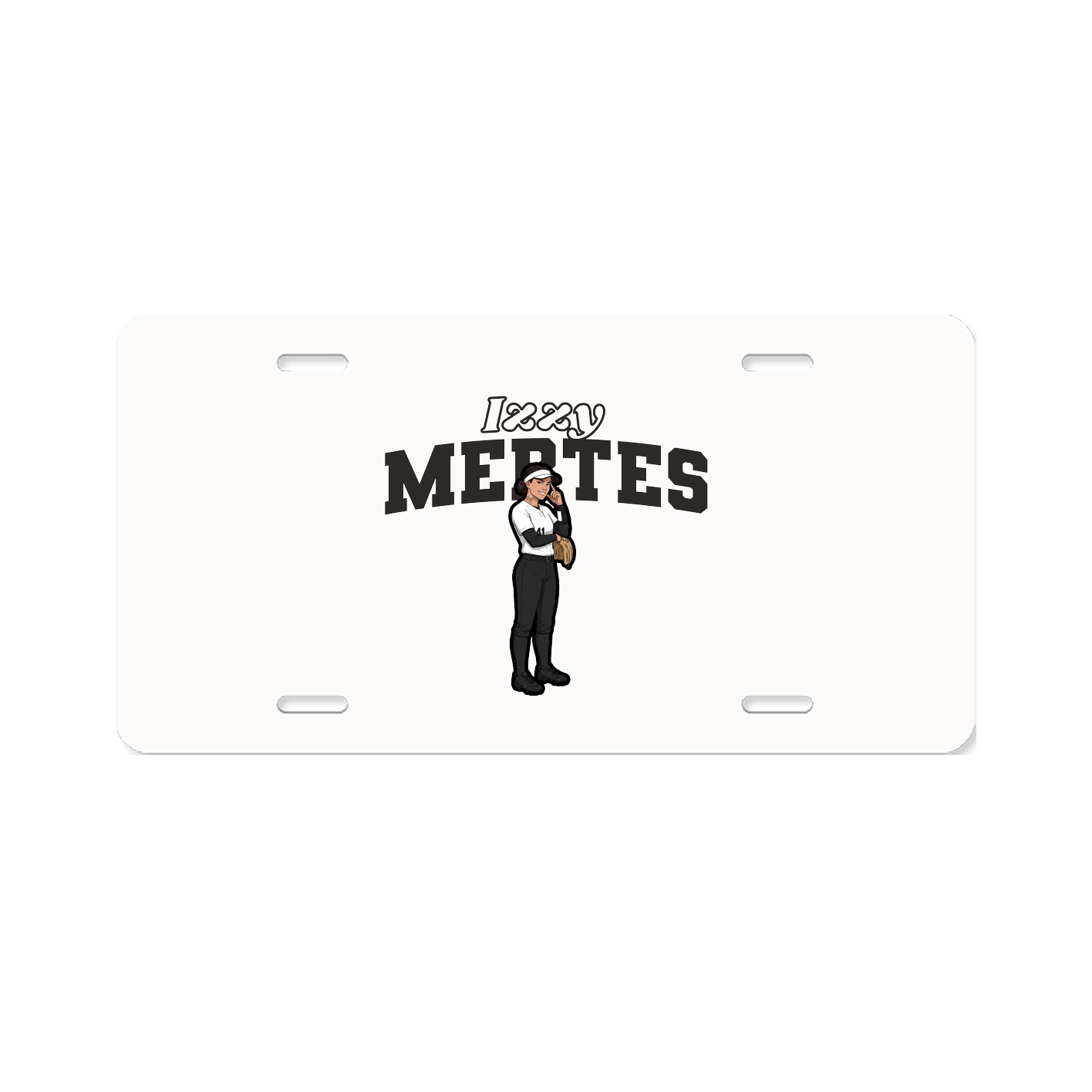 License Plate — Name Arch in Classic