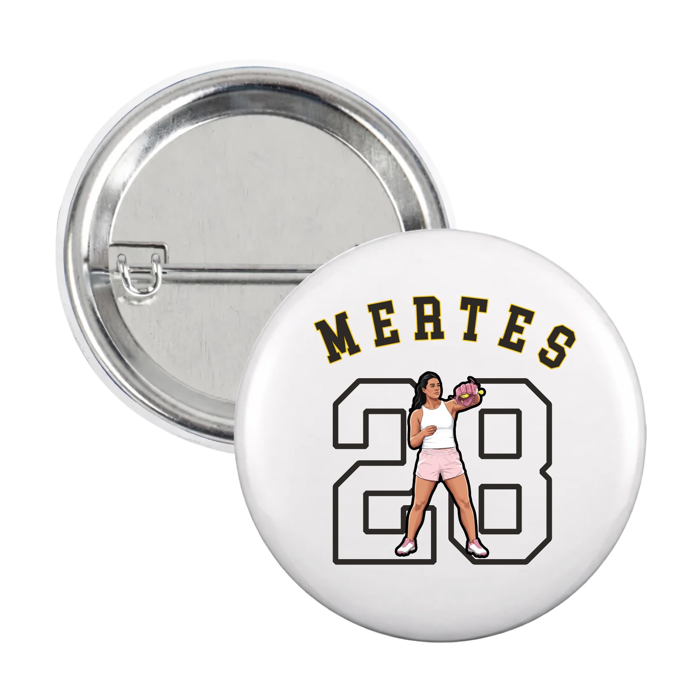 Game Day Button — Shirsey Arch in White