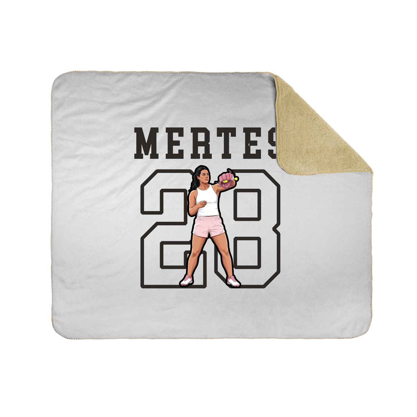 Throw Blanket — Shirsey in White
