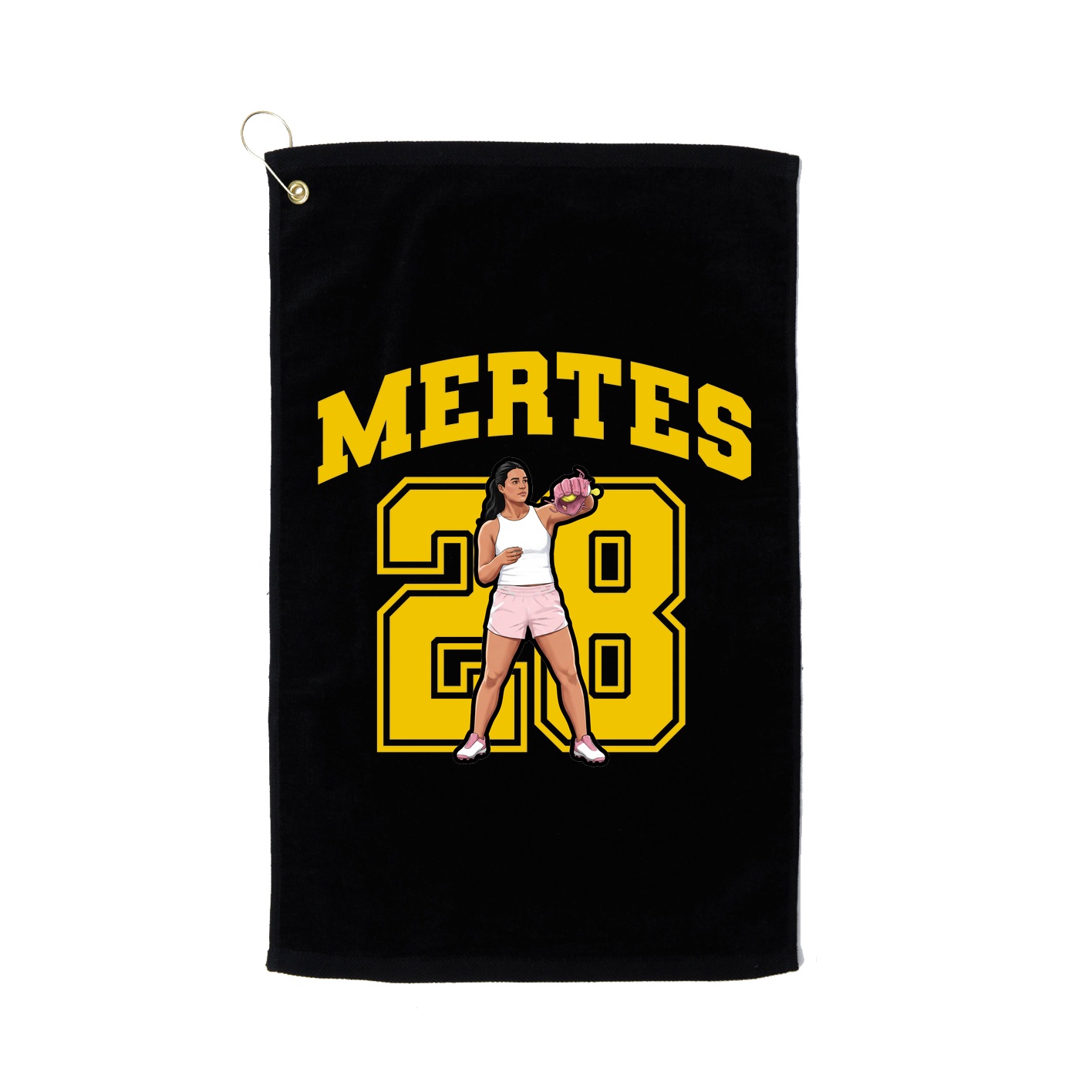 Golf Towel — Number in Black