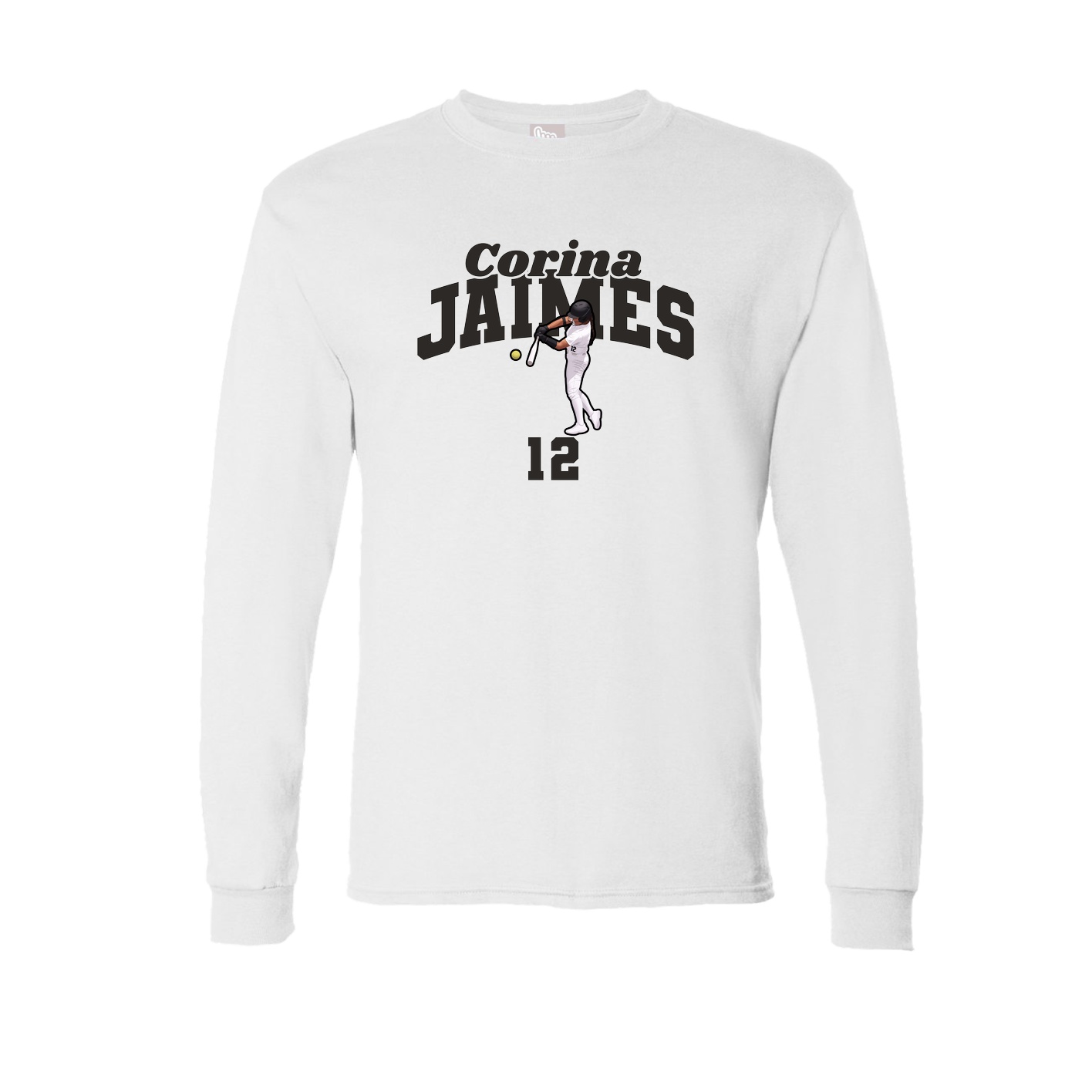 Long Sleeve Tee — Signature Arch in White