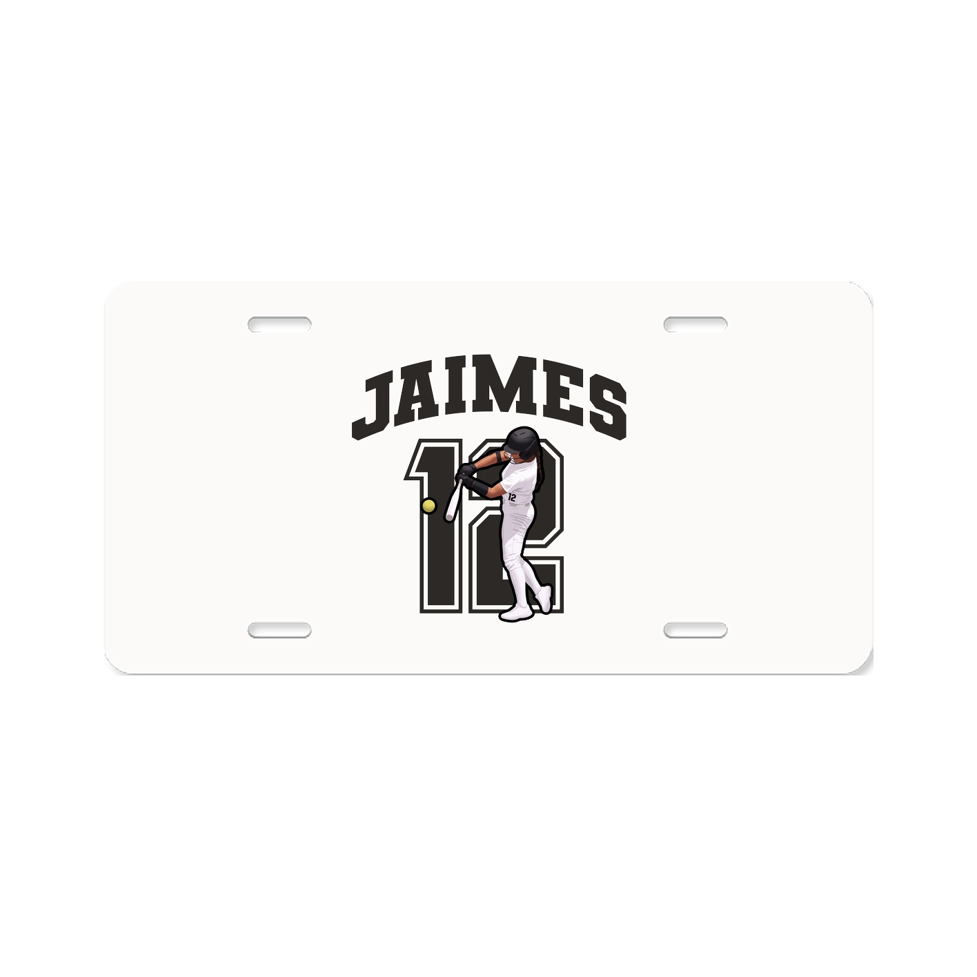 License Plate — Number in Classic