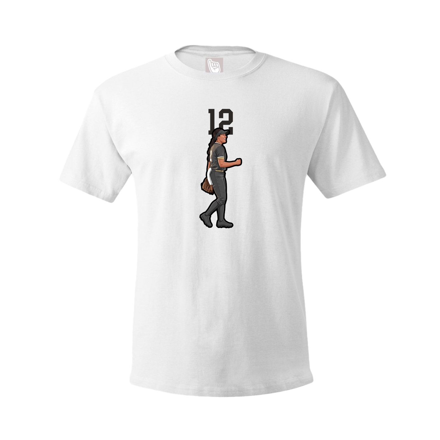 Tee — Number Top in White