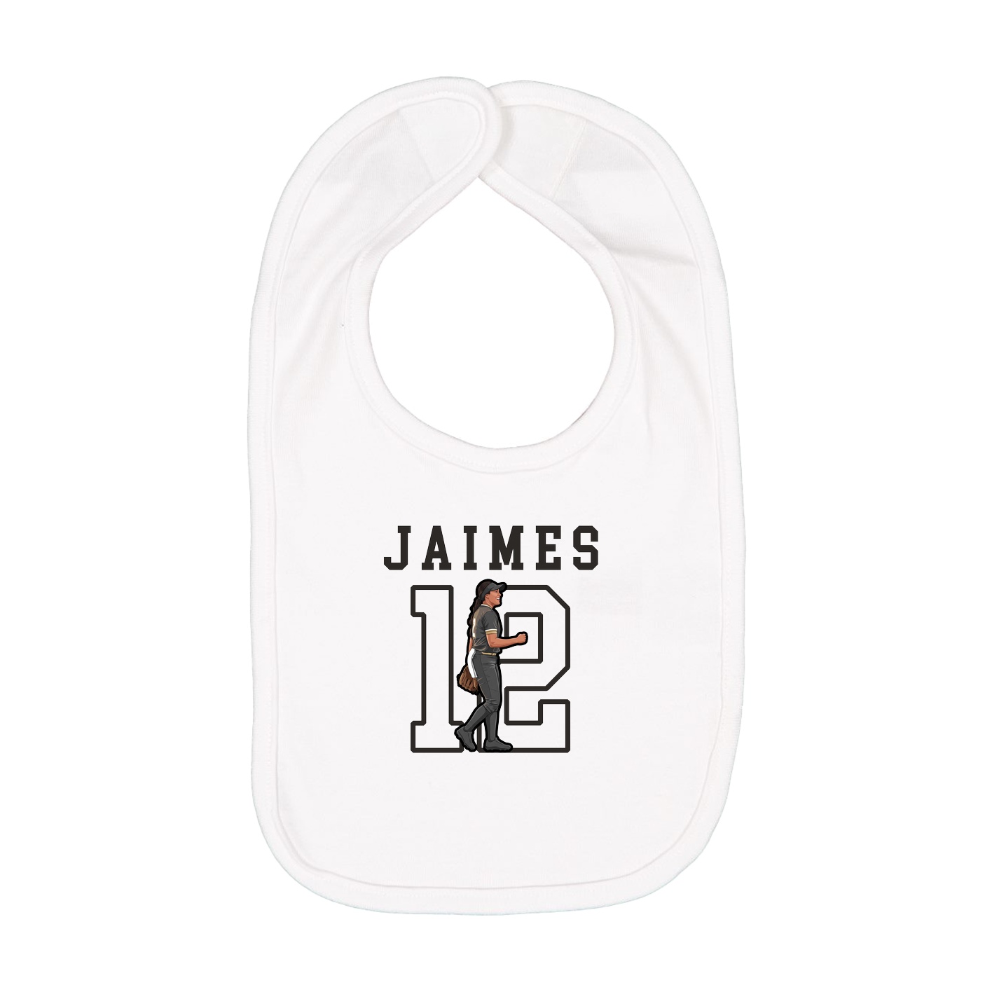 Infant Bib — Shirsey in White