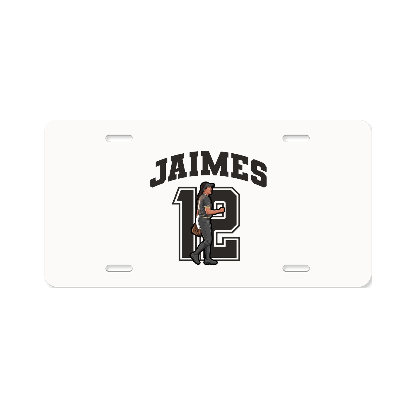 License Plate — Number in Classic