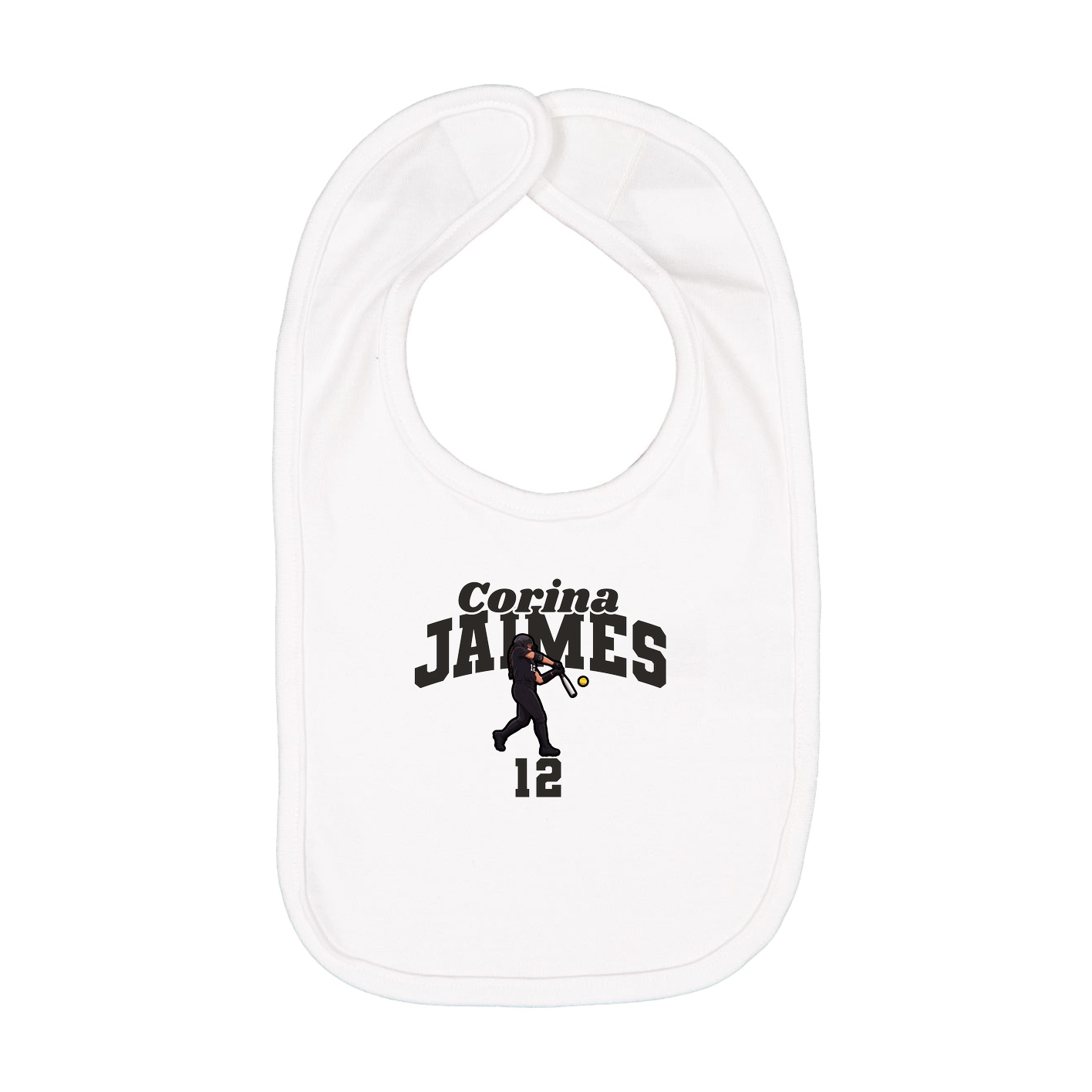 Infant Bib — Signature Arch in White