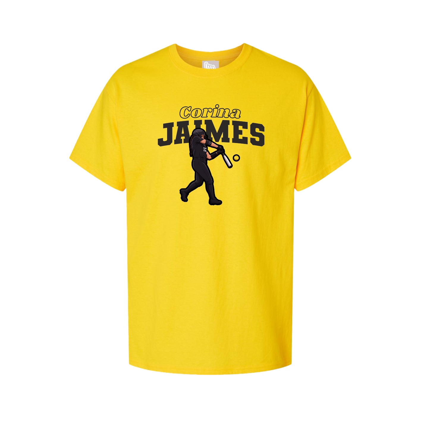 Youth Tee — Name Arch in Gold