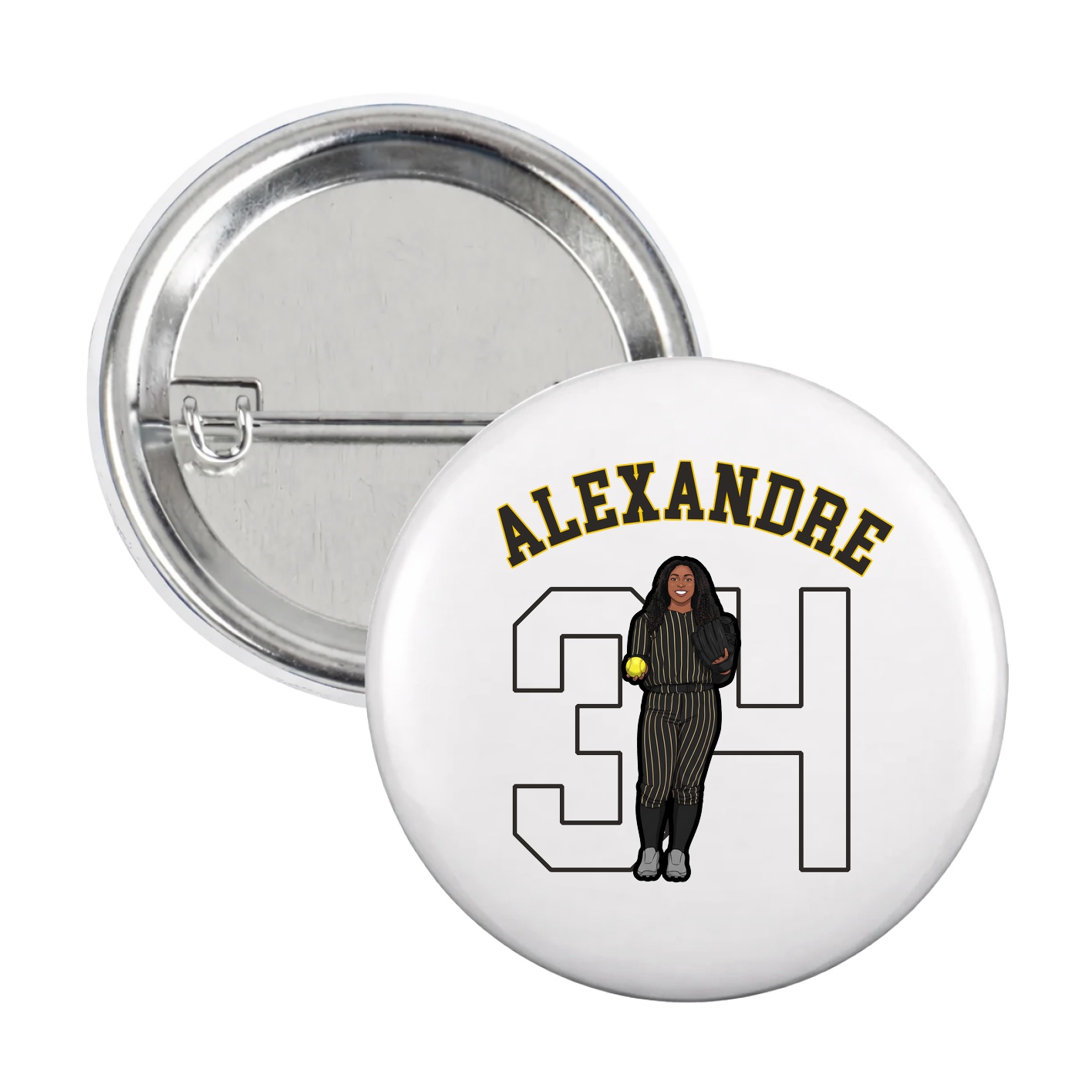 Game Day Button — Shirsey Arch in White