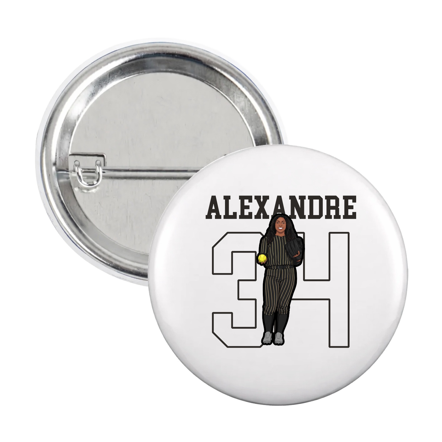 Game Day Button — Shirsey in White