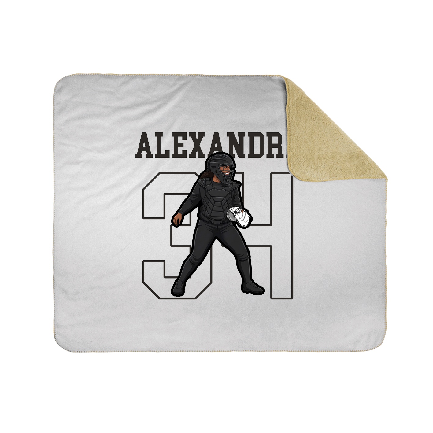 Throw Blanket — Shirsey in White